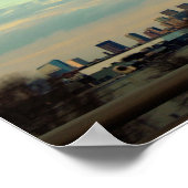 Philadelphia Skyline Foto Poster (Ecke)