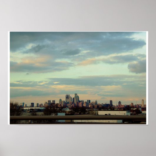 Philadelphia Skyline Foto Poster (Vorne)