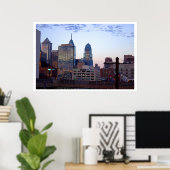 Philadelphia Skyline Foto Poster (Heimbüro)