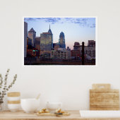 Philadelphia Skyline Foto Poster (Küche)
