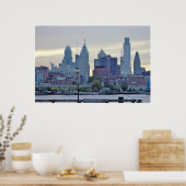 Philadelphia Skyline Foto Poster (Küche)