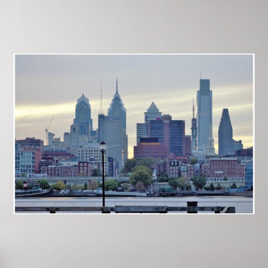 Philadelphia Skyline Foto Poster (Vorne)