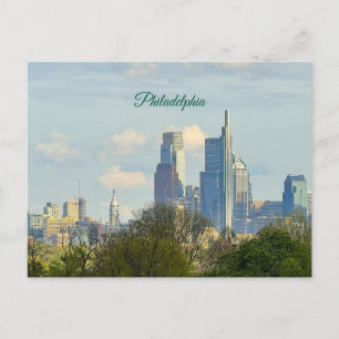 Philadelphia Skyline Foto Postkarte