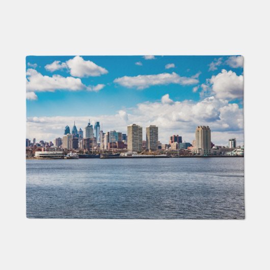 Philadelphia Skyline Fußmatte (Vorderseite)