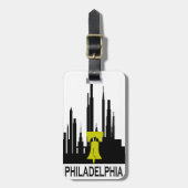 Philadelphia-Skyline Gepäckanhänger (Vorderseite vertikal)