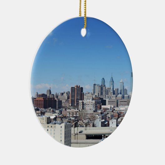 Philadelphia-Skyline Keramikornament (Rechts)