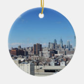 Philadelphia-Skyline Keramikornament (Vorne)