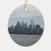 Philadelphia-Skyline Keramikornament (Links)