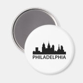 Philadelphia Skyline Magnet (Vorderseite/Rückseite)