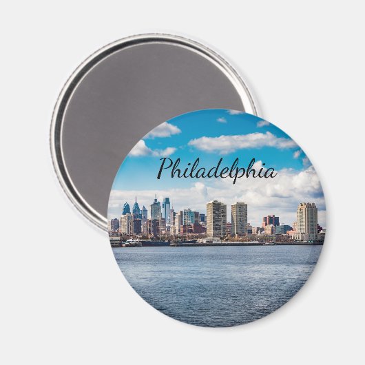Philadelphia Skyline Magnet (Vorderseite/Rückseite)