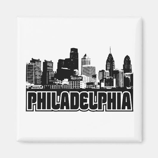 Philadelphia Skyline Magnet (Vorne)