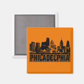 Philadelphia Skyline Magnet (Vorderseite/Rückseite)