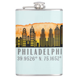 Philadelphia Skyline Map Coordinates Flachmann