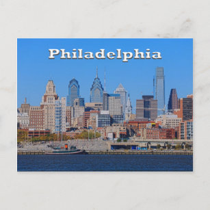 Philadelphia Skyline, Medium View II Postkarte