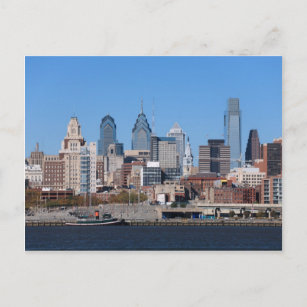 Philadelphia Skyline, Medium View Postkarte