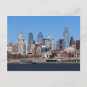Philadelphia Skyline, Medium View Postkarte (Vorderseite)