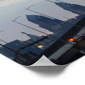 Philadelphia Skyline mit einem Highway-Poster Poster (Ecke)