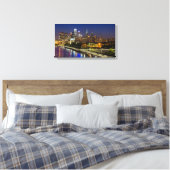 Philadelphia Skyline nachts Leinwanddruck (Insitu (Schlafzimmer))