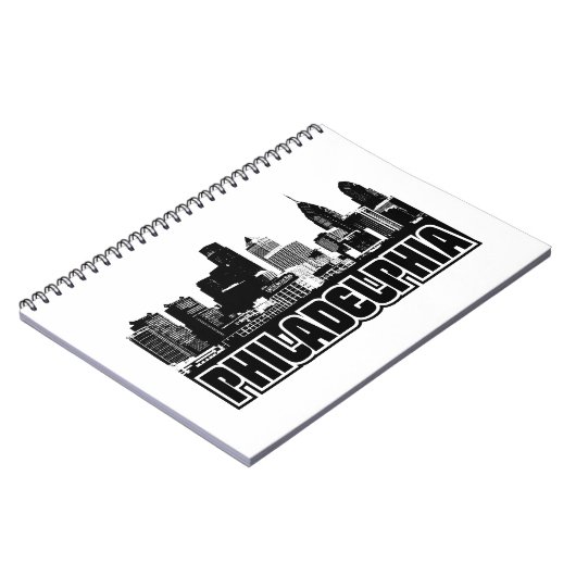 Philadelphia-Skyline Notizblock (Linke Seite)