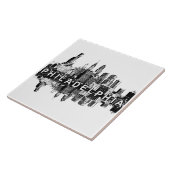 Philadelphia, Skyline Pennsylvania Fliese (Seite)