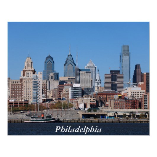 Philadelphia Skyline Perfect Poster (Vorderseite)
