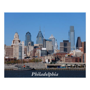 Philadelphia-Skyline-perfektes Plakat Poster