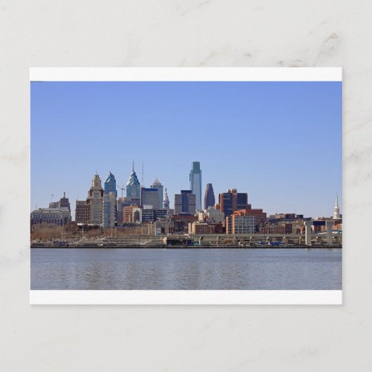 Philadelphia Skyline Postcard Postkarte (Vorderseite)