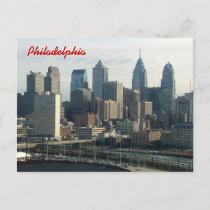 Philadelphia Skyline Postkarte