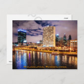 Philadelphia Skyline Postkarte (Vorne/Hinten)