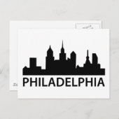 Philadelphia Skyline Postkarte (Vorne/Hinten)