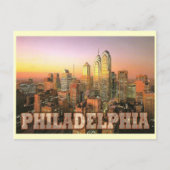 PHILADELPHIA SKYLINE POSTKARTE (Vorderseite)