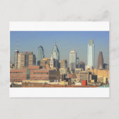 Philadelphia Skyline Postkarte (Vorderseite)