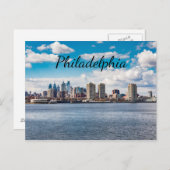 Philadelphia Skyline Postkarte (Vorne/Hinten)