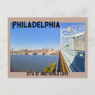 Philadelphia Skyline Postkarte