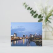 Philadelphia Skyline Postkarte (Stehend Vorderseite)