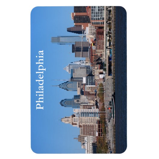 Philadelphia Skyline Premium Magnet (Vertikal)