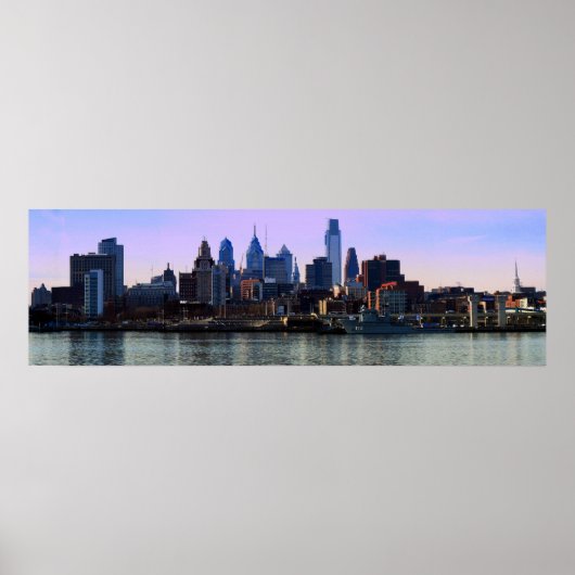 Philadelphia Skyline Print Poster (Vorne)