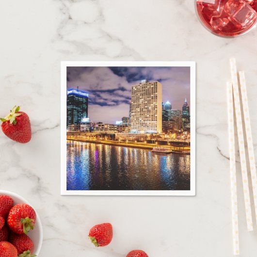 Philadelphia Skyline Serviette (Beispiel)