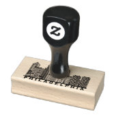 Philadelphia Skyline Silhouette  Gummistempel (Stempel)