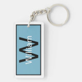 Philadelphia Skyline Silhouette  Schlüsselanhänger (Rückseite)