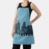 Philadelphia Skyline Silhouette  Schürze (InSitu)