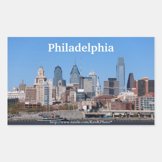 Philadelphia Skyline Sticker (Vorderseite)