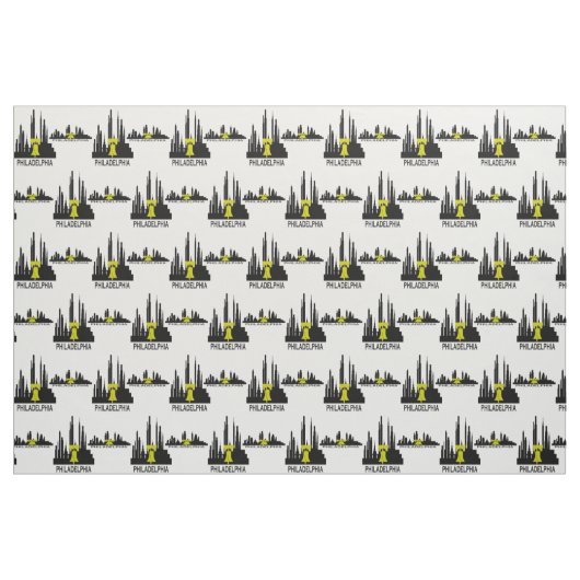 Philadelphia-Skyline Stoff (Fat Quarter (45,7 x 55,9 cm))