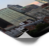 Philadelphia Skyline Sunset Foto Poster (Ecke)