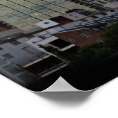 Philadelphia Skyline Sunset Foto Poster (Ecke)