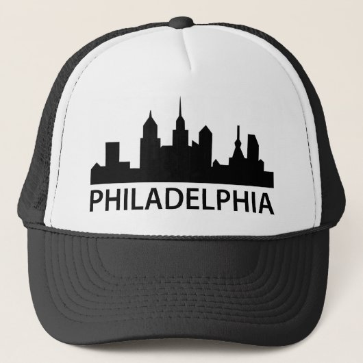 Philadelphia-Skyline Truckerkappe (Vorderseite)