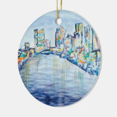 Philadelphia-Skyline-Verzierung Keramikornament (Links)