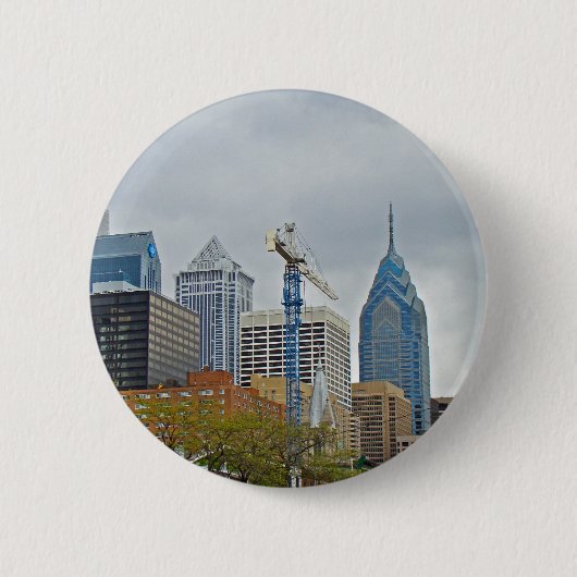 Philadelphia Skyline vom Walk Button (Vorderseite)