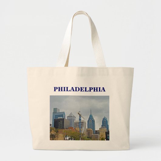 Philadelphia Skyline vom Walk Jumbo Stoffbeutel (Vorne)