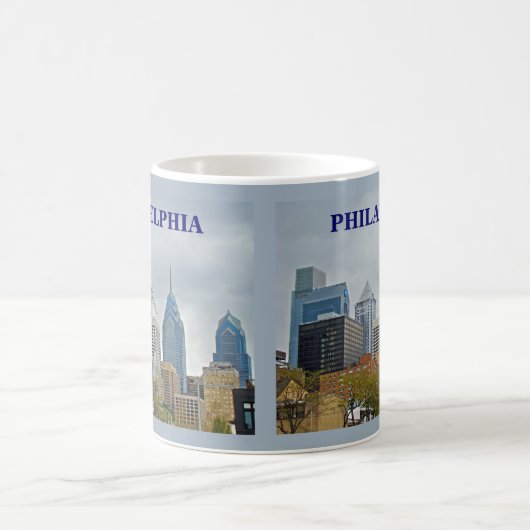 Philadelphia Skyline vom Walk Kaffeetasse (Mittel)